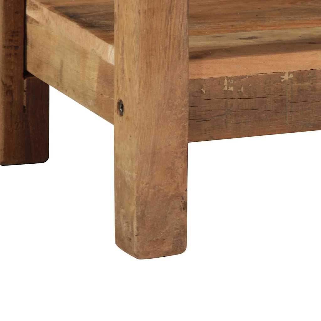 Avlastningsbord Konsollbord Brun med låda 107 x 33 x 76 cm Solid återvunnen trä