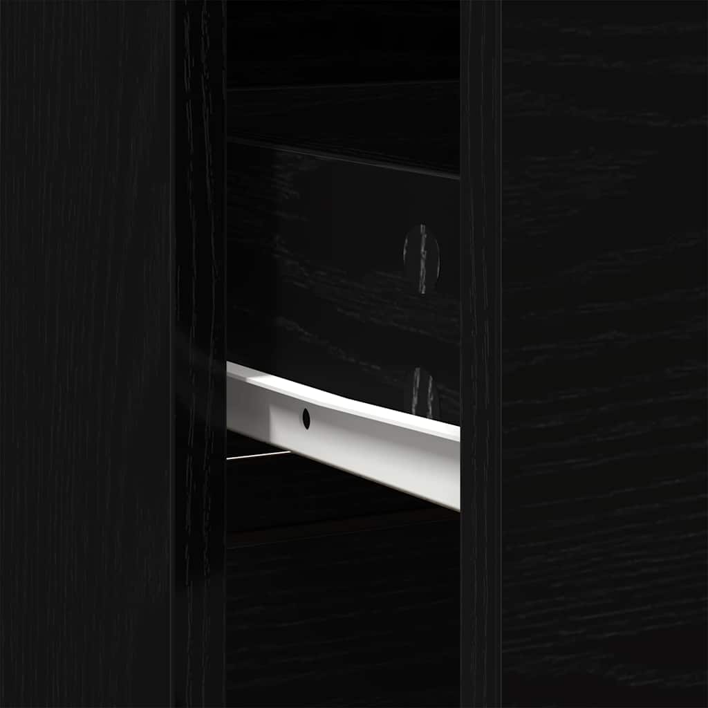 Skänk Svart Ek med låda 80x34x76 cm