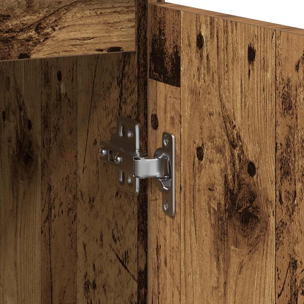 Skänk Åldrat Trä med låda 71x35x65 cm