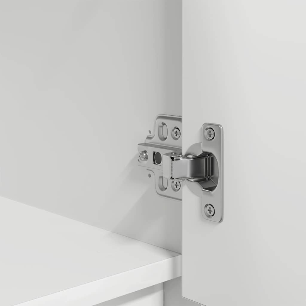 Skåp Vit med låda Vit 55,5x34x119,5 cm