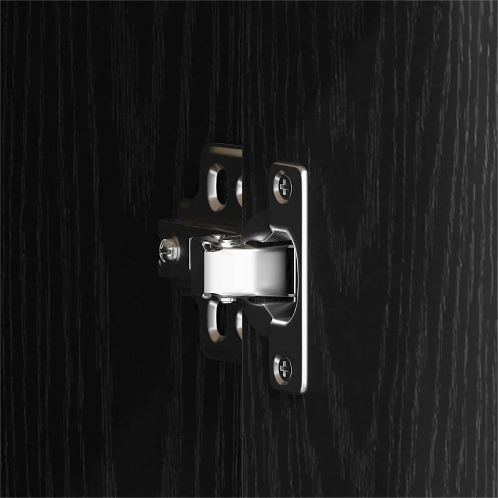 Skänk Svart Ek 88x30x64 cm