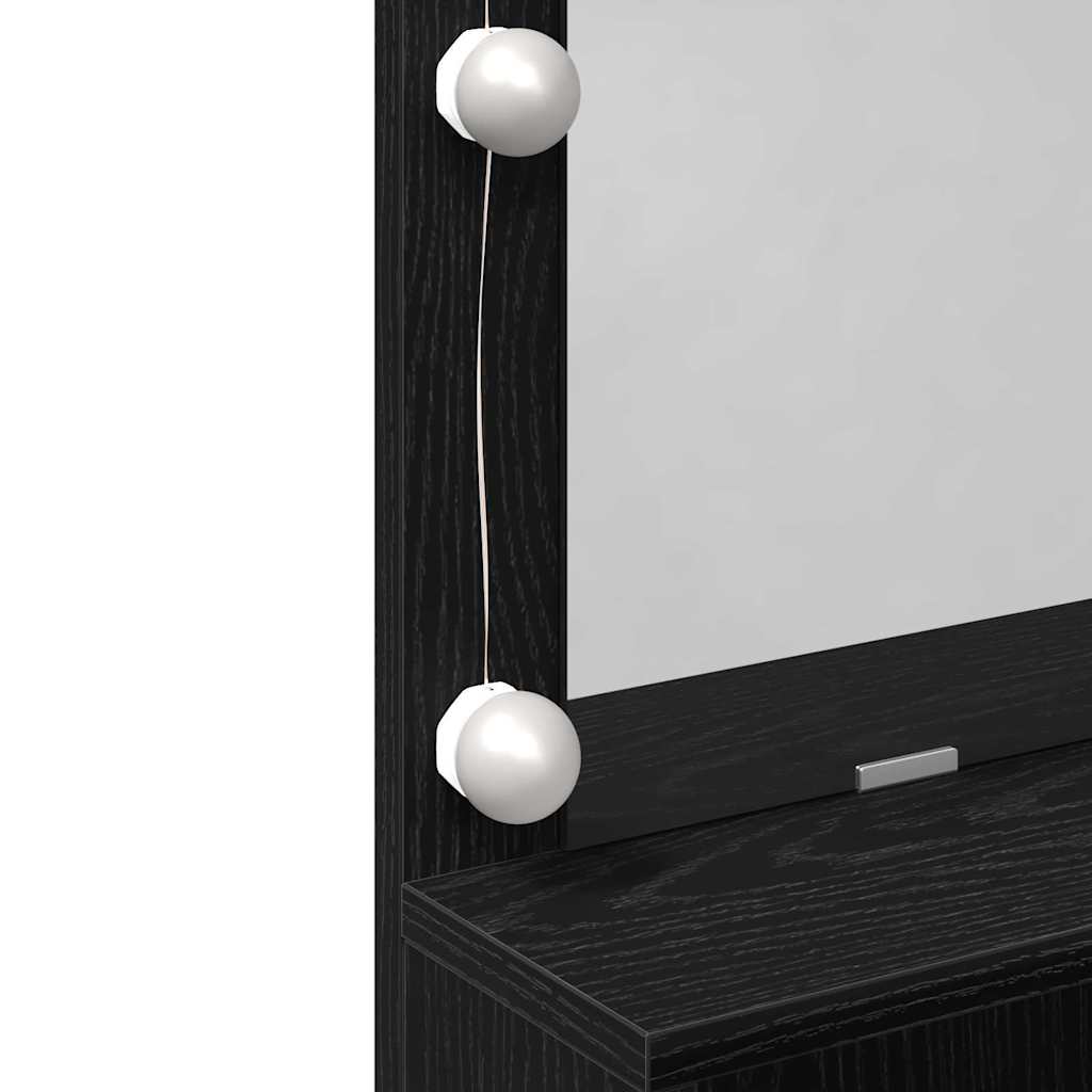 Sminkbord Svart Ek 80 x 41 x 134,5 cm