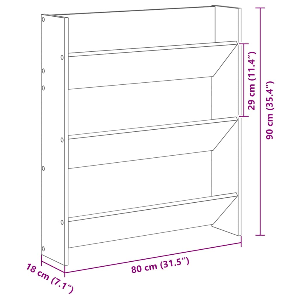Skoställ Artisan Ek med hylla Väggmonterad