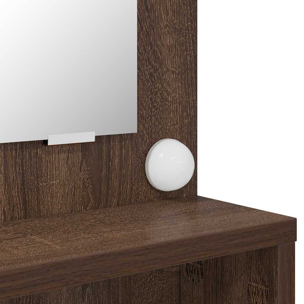 Sminkbord Brun Ek 80 x 39,6 x 135 cm