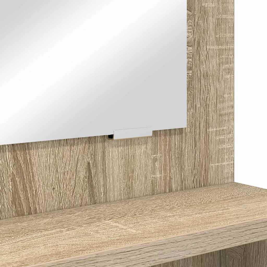 Sminkbord med låda Sonoma Ek 80 x 39,6 x 135 cm