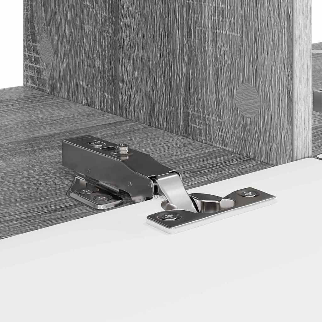 TV Vägghylla Väggmonterad 2 pcs Grå Sonoma 78,5 x 31 x 29,5 cm
