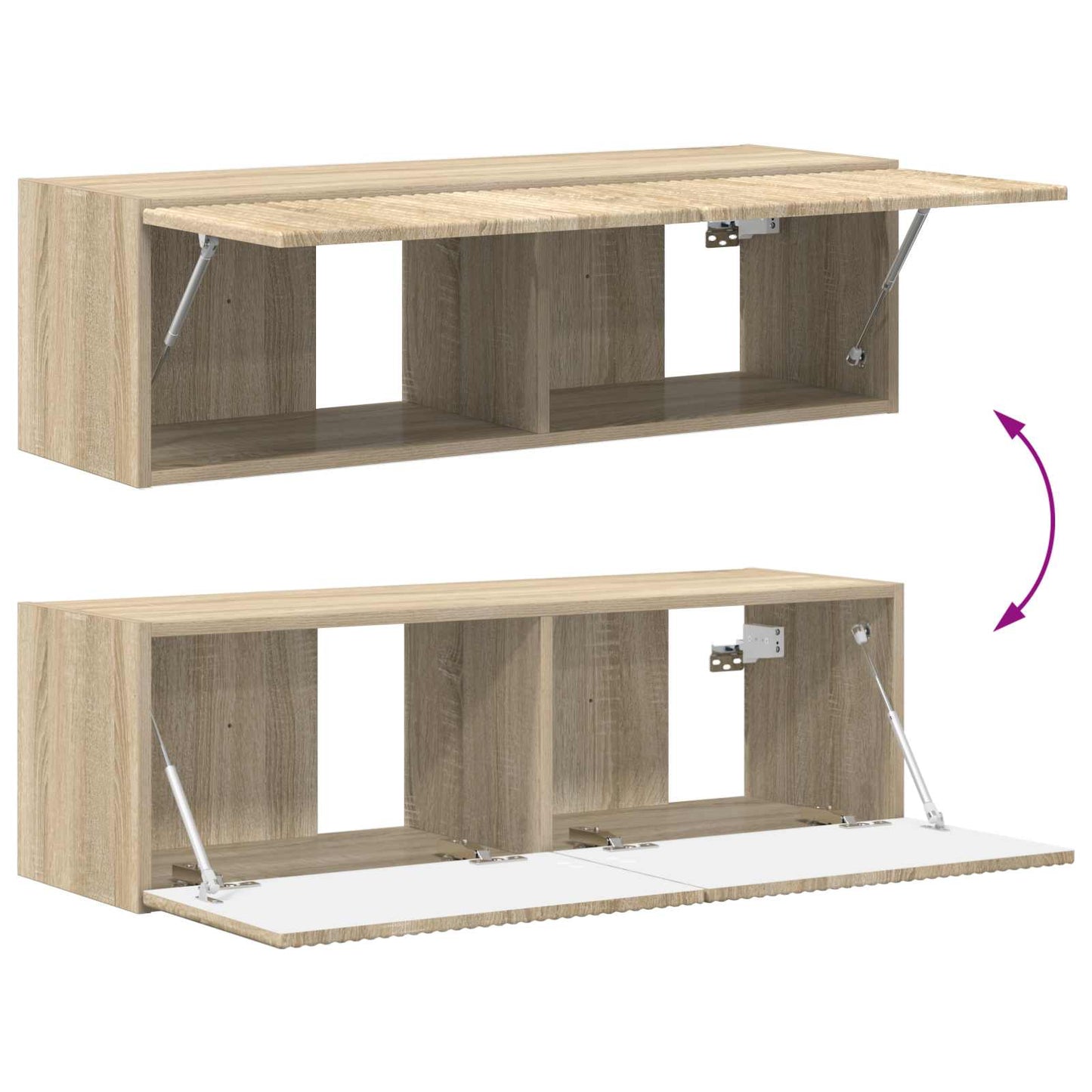 TV-skåp 8 pcs Sonoma-ek