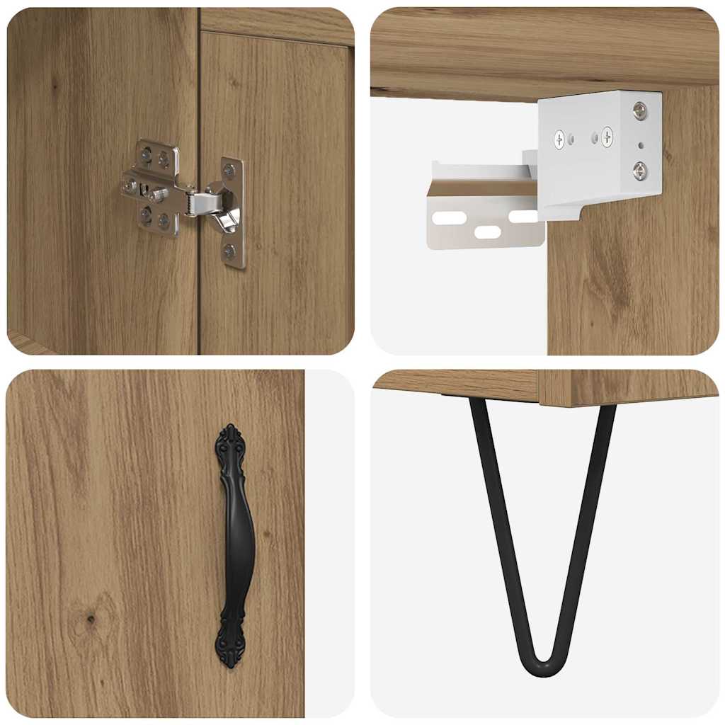 Skåp Artisan Ek 69,5 x 34 x 180 cm Konstruerat trä