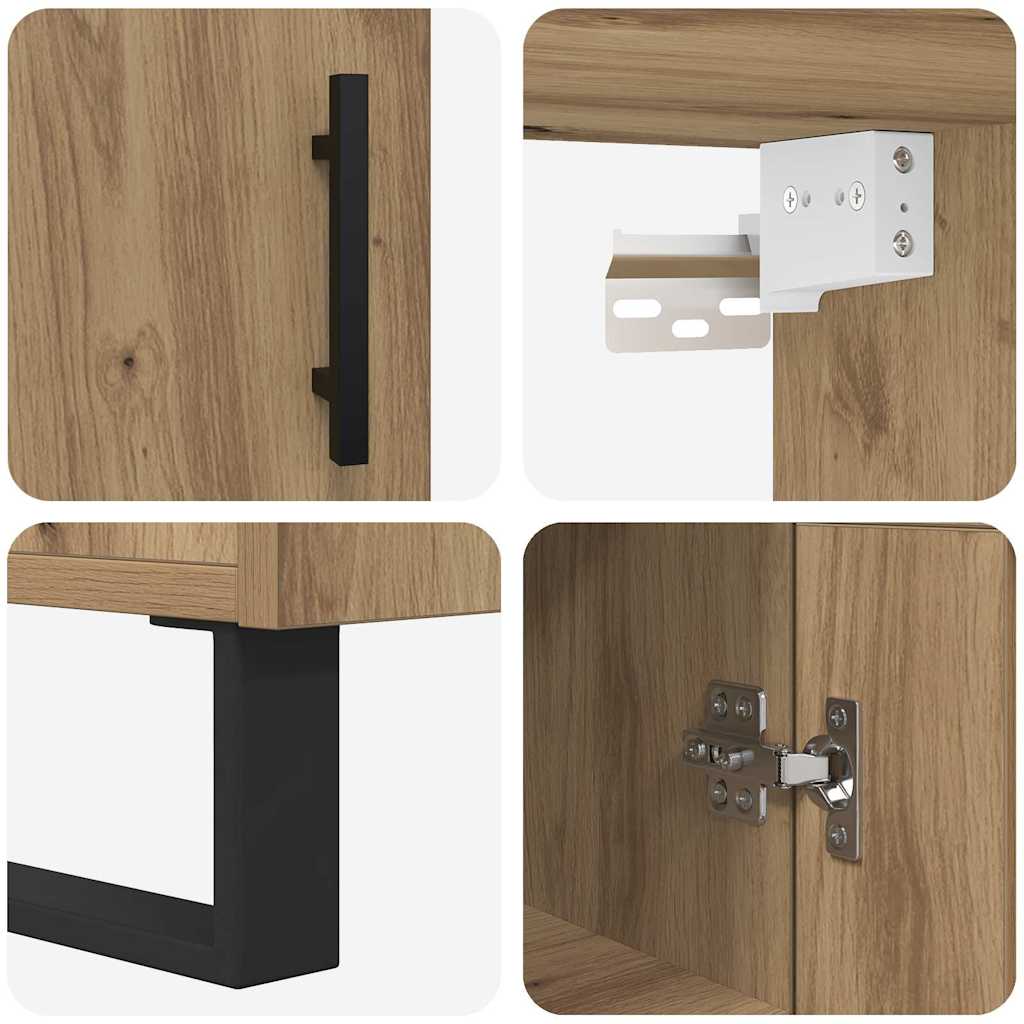 Skåp Artisan Ek 69,5 x 34 x 180 cm Konstruerat trä