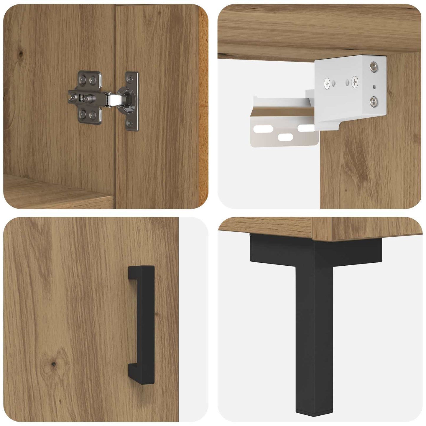 Skåp Artisan Ek 69,5 x 34 x 180 cm Konstruerat trä