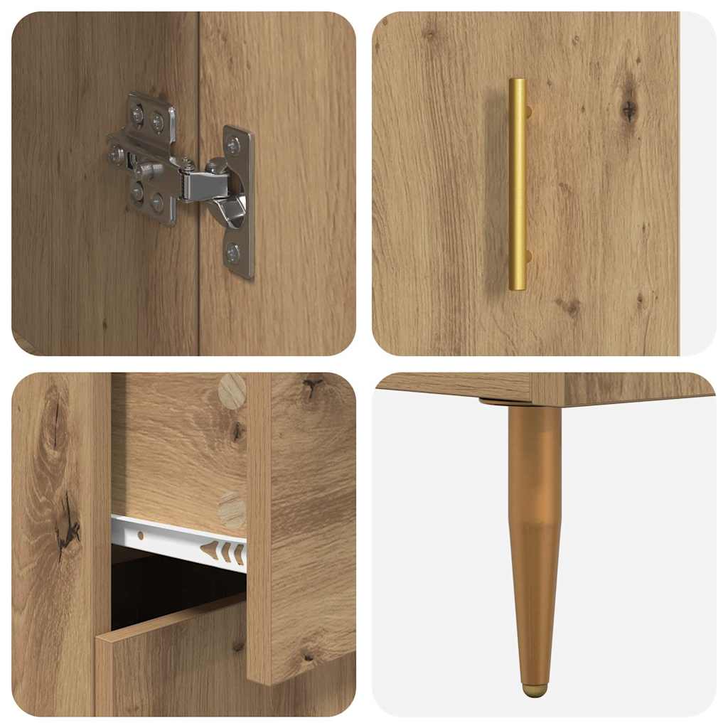 Skåp med låda 2 pcs Artisan Ek Konstruerat trä