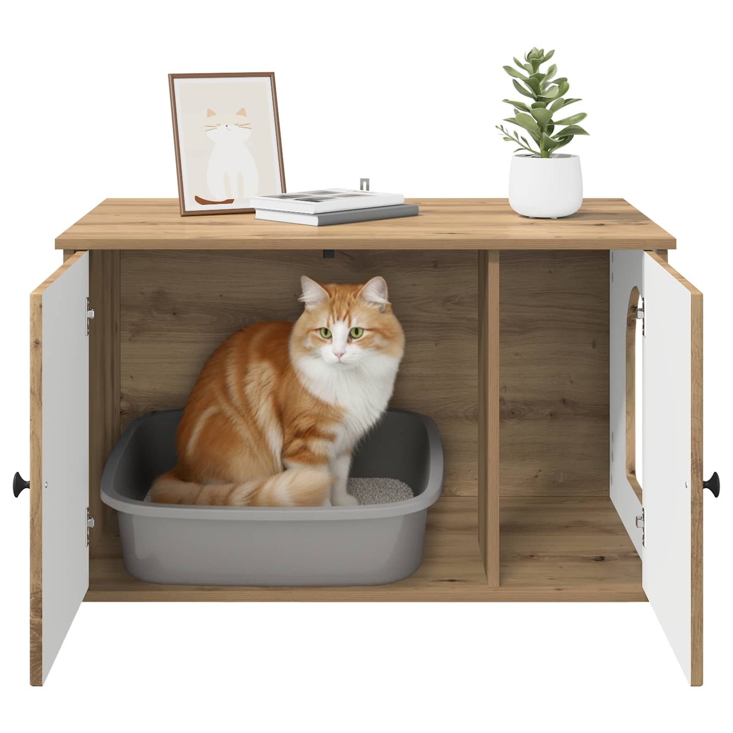 Kattmöbel Katthus Artisan Ek 85 x 55 x 50 cm