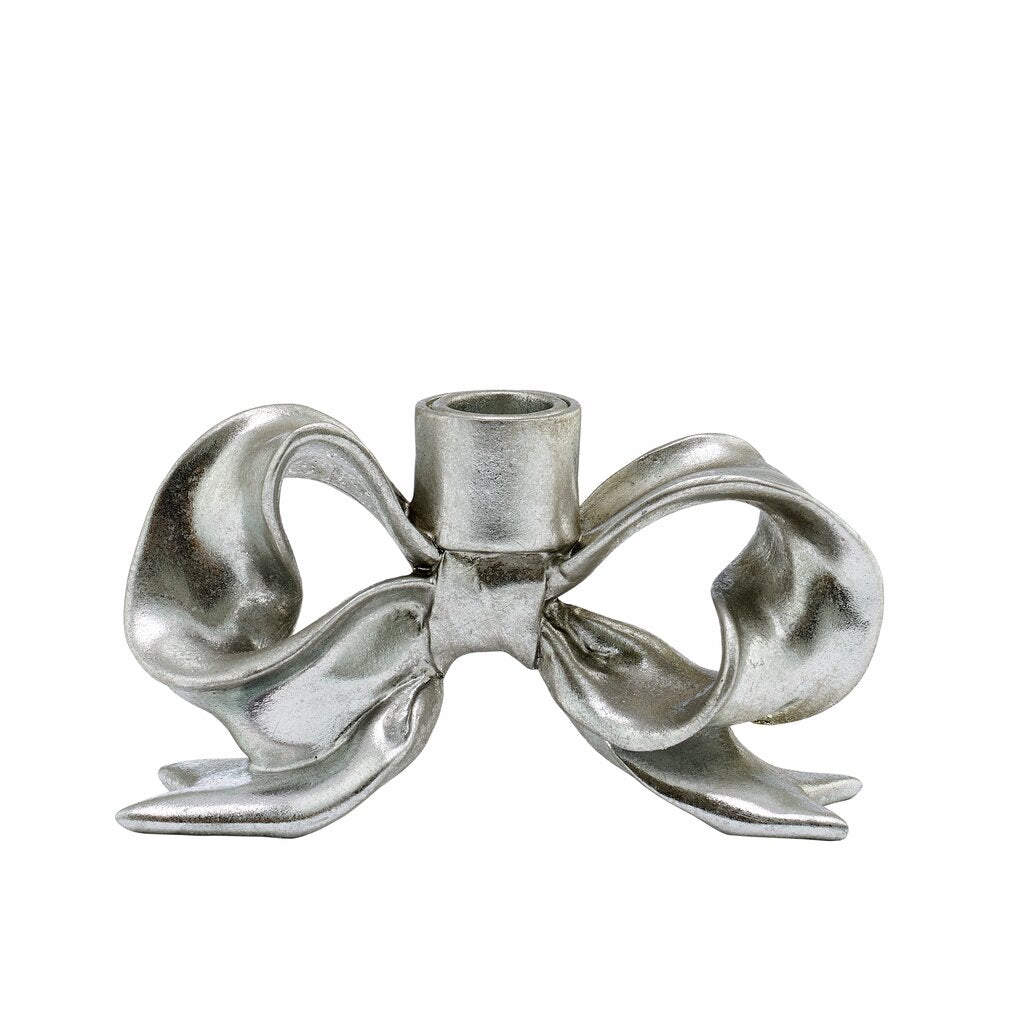 Julljusstake Rosett 2-pack Silver 16,5 cm
