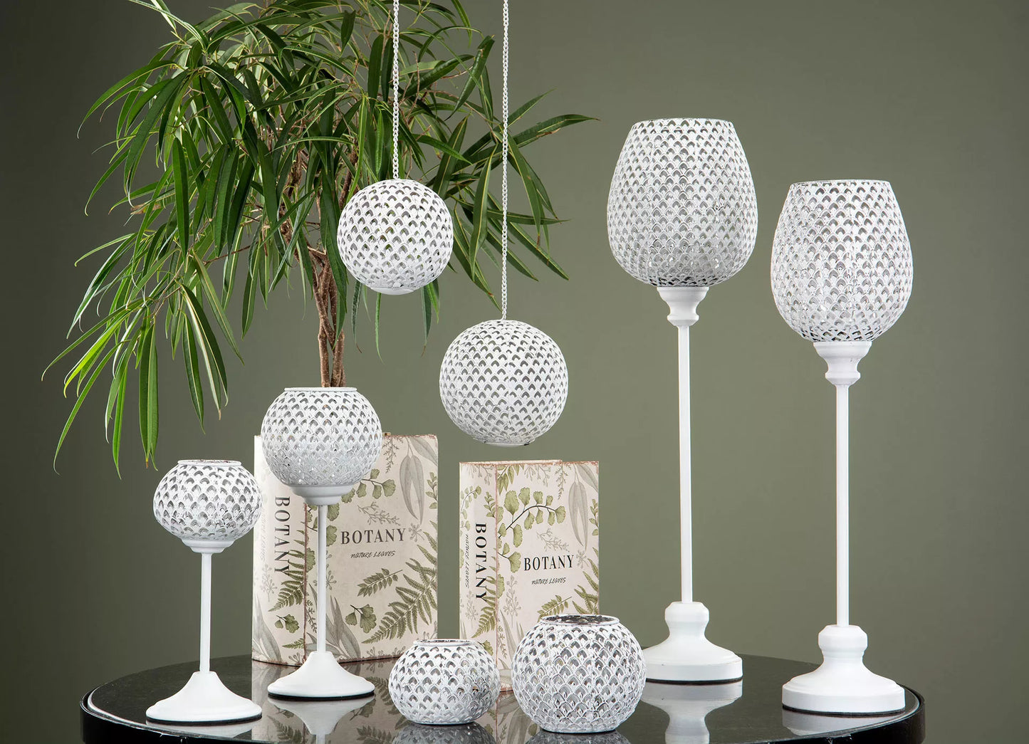 Dekoration Boklåda Leaves 27x18 cm HH