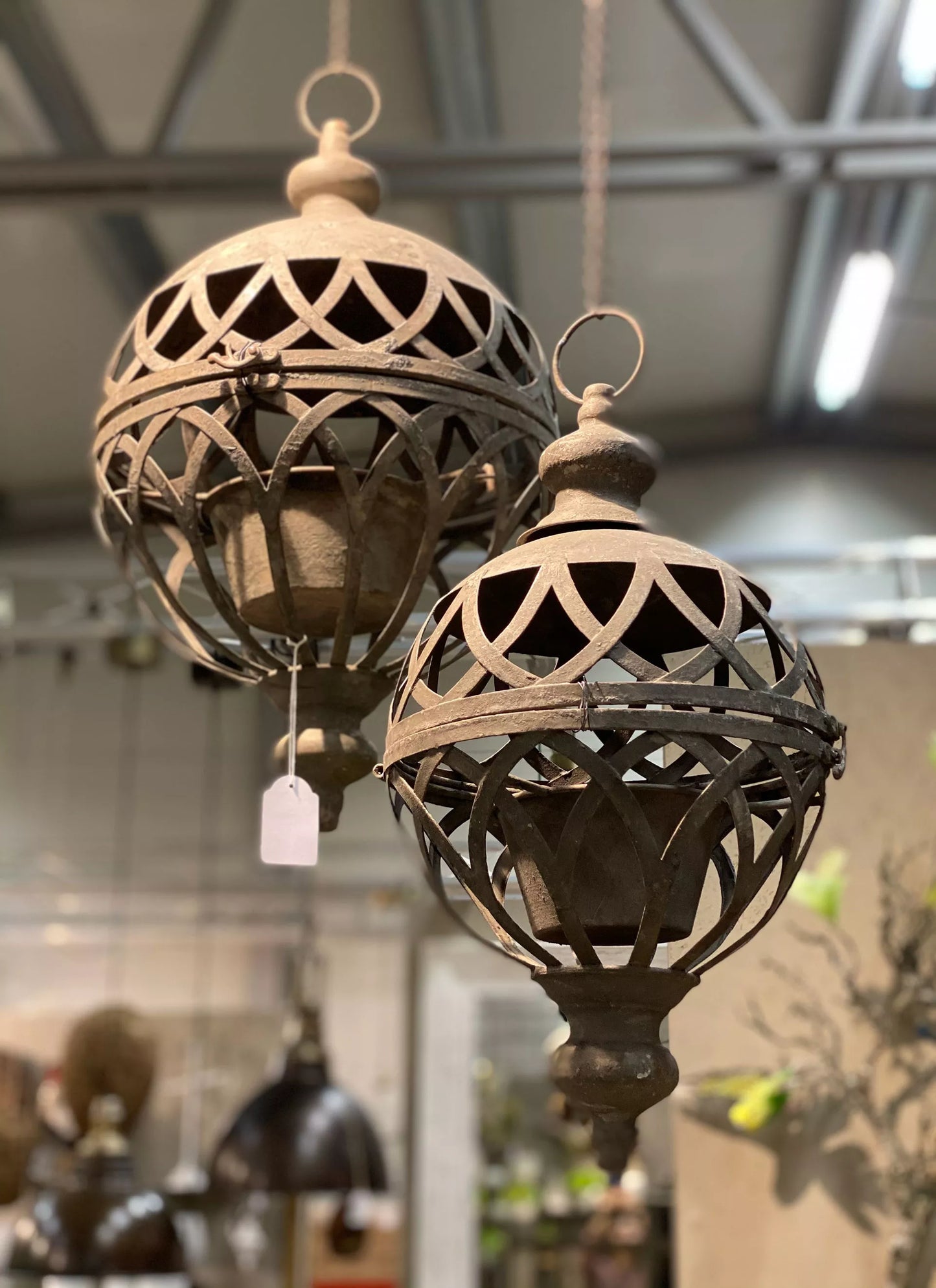 Utomhus Dekoration DIV. Hänglykta trädgård Fågelmatare Blomkruka 2-pack