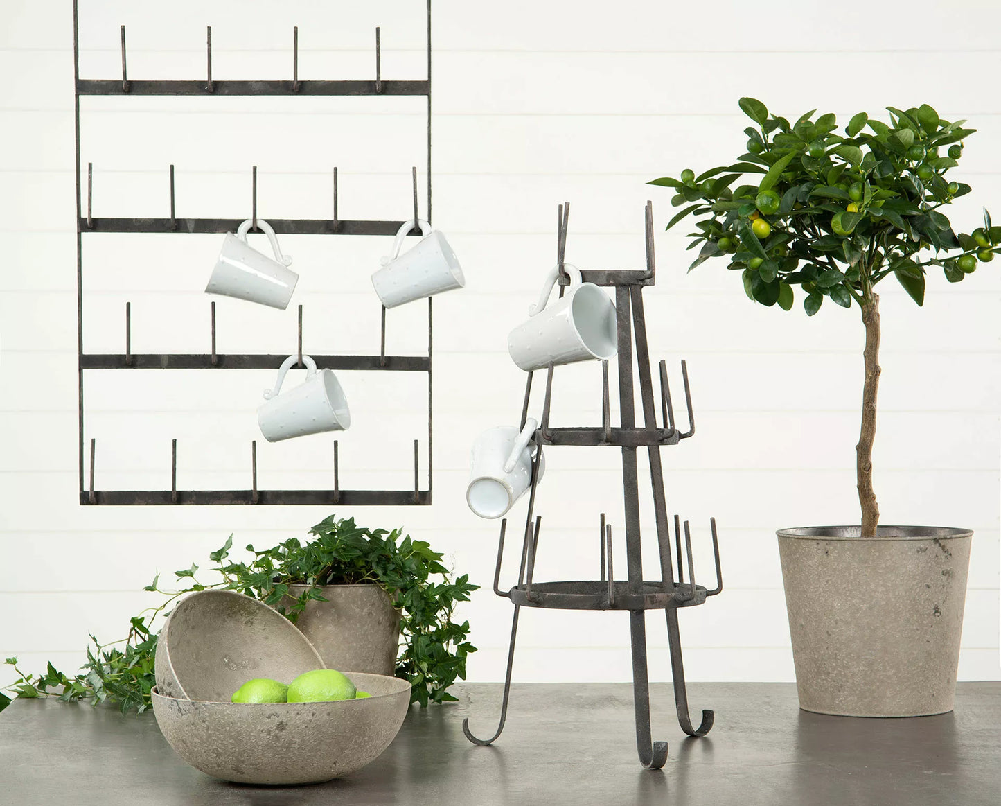 Redskapställ Kopphållare Vägg 44x5x77cm HH