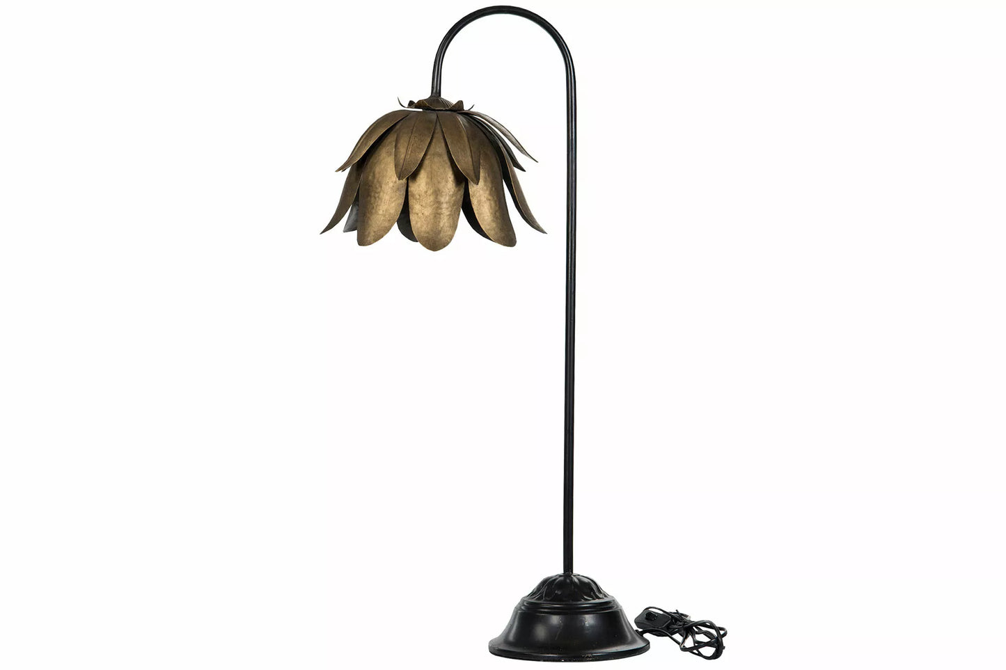 Bordslampa Figur Näckros Svart/Mässing
