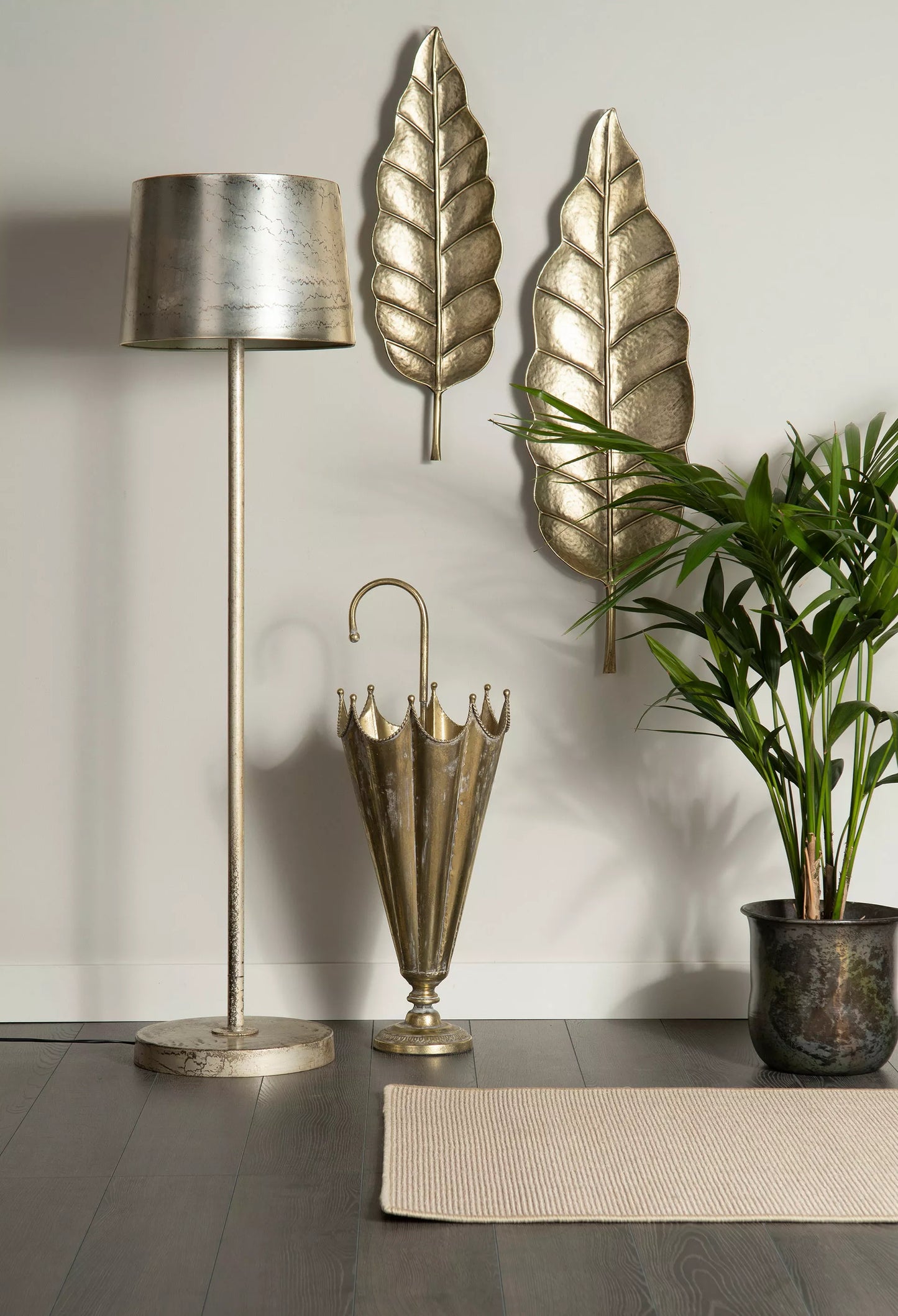 Paraplyställ 76 cm Champagne