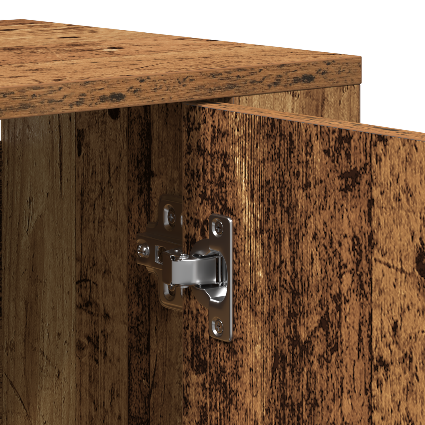 Skåp Åldrat Trä 80x33x150 cm