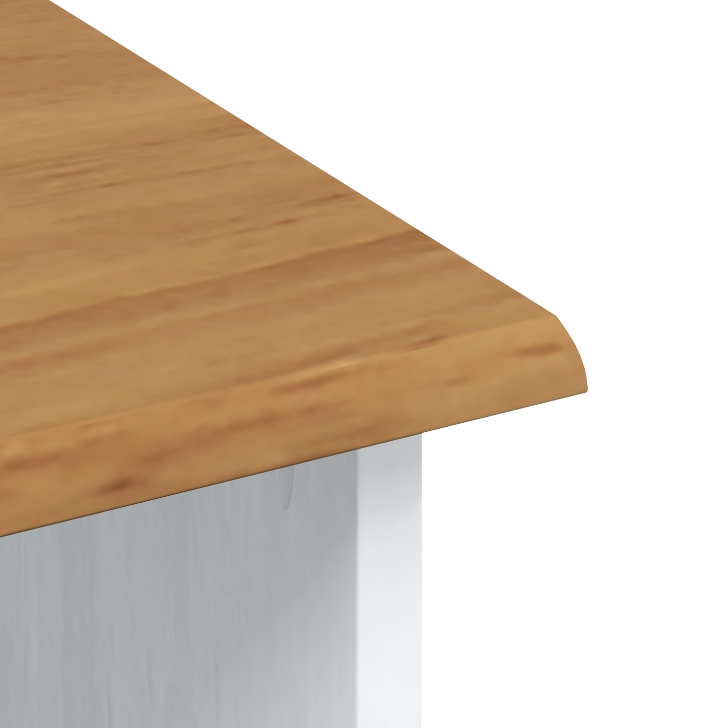 Byrå Vit med överdel “ASKIM” 91x40x199.5 cm Massivt Trä Pine