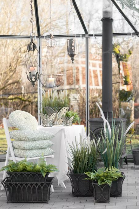 Blomkruka Valv Metall 52x28,5x23cm 2-pack HH