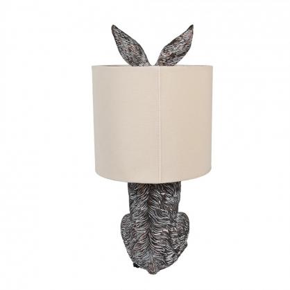 Bordslampa Kanin  20x43 cm Brun beige , hemmetshjarta.se