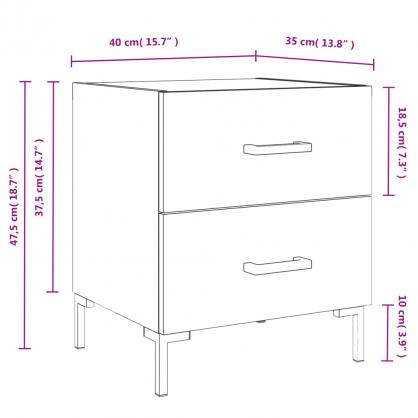 Sngbord Nattduksbord ek rkfrgad 40x35x47,5 cm , hemmetshjarta.se