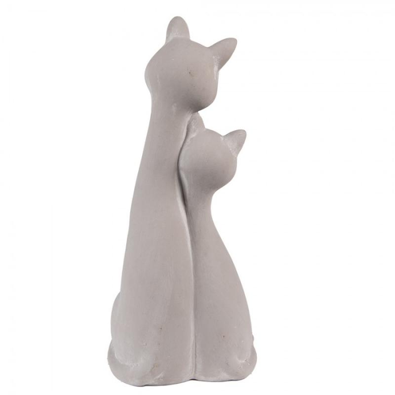 Dekoration Figur Djur Katt 32 Cm Gr Beige Keramik , hemmetshjarta.se