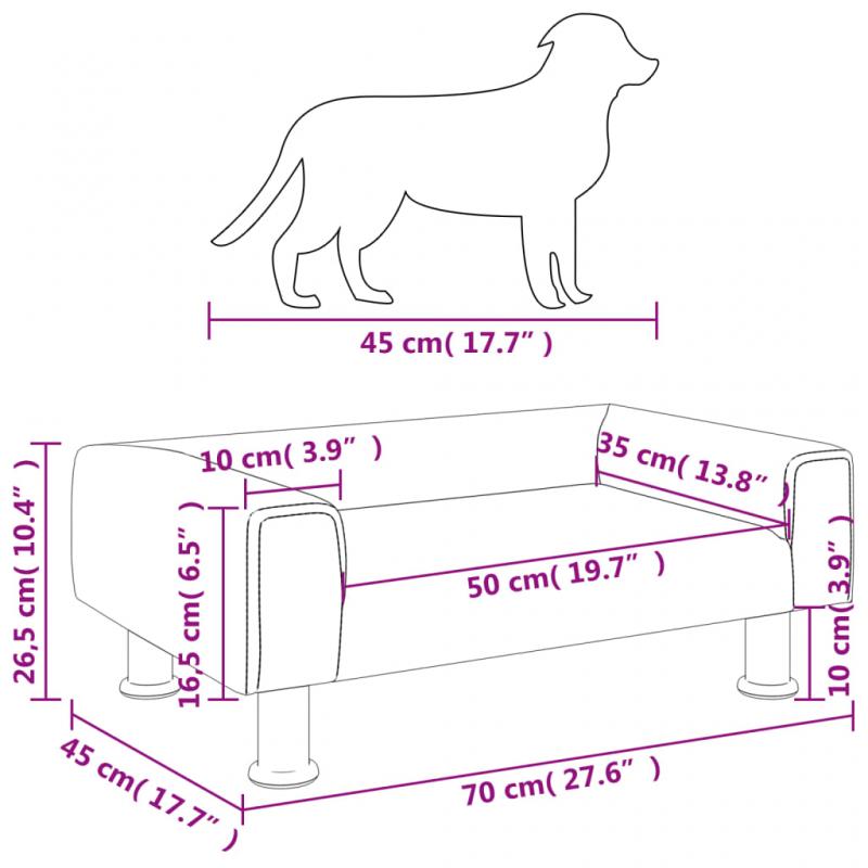 Hundbdd sammet 70x45x26,5 cm rosa , hemmetshjarta.se