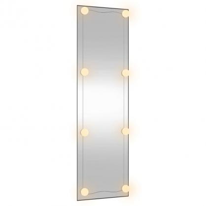 Vggspegel med LED-belysning 30x100 cm glas rektangulr , hemmetshjarta.se