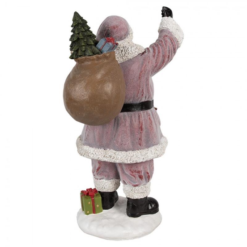 Juldekoration Inomhus XL Tomte 43 cm Rosa Polyresin , hemmetshjarta.se