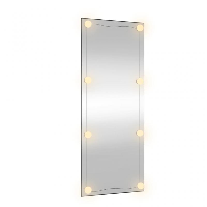 Vggspegel med LED-belysning 40x100 cm glas rektangulr , hemmetshjarta.se