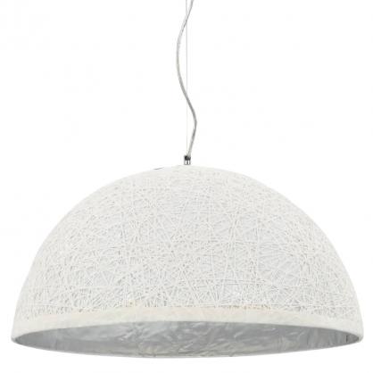 Taklampa Pendellampa vit och silver  50 cm E27 , hemmetshjarta.se