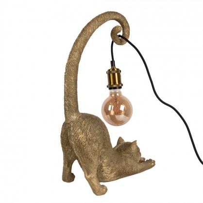 Bordslampa Katt Guldfrgad 31x17x49 cm , hemmetshjarta.se