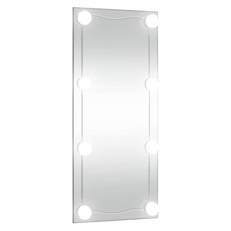 Vggspegel med LED belysning 30x80 cm glas rektangulr , hemmetshjarta.se