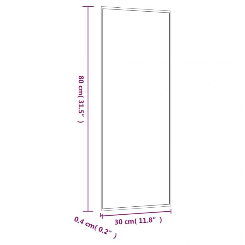 Vggspegel 30x80 cm glas rektangulr , hemmetshjarta.se