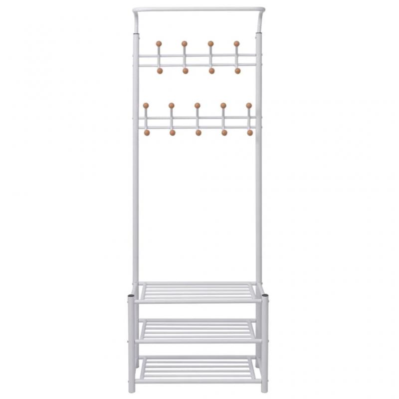 Kldhngare Kldstllning med hylla vit 68x32x182,5 cm , hemmetshjarta.se