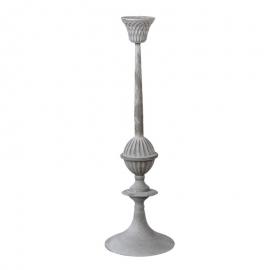 Ljusstake Ljushållare Metall 50 cm Grå/Silver , hemmetshjarta.se