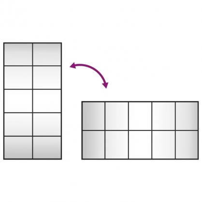 Vggspegel svart 50x100 cm rektangulr jrn , hemmetshjarta.se