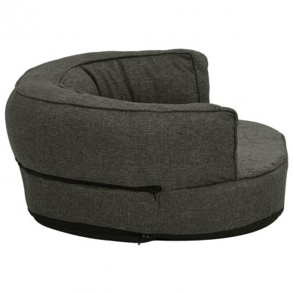 Ergonomisk hundbdd hundmadrass 75x53 cm linnelook fleece mrkgr , hemmetshjarta.se