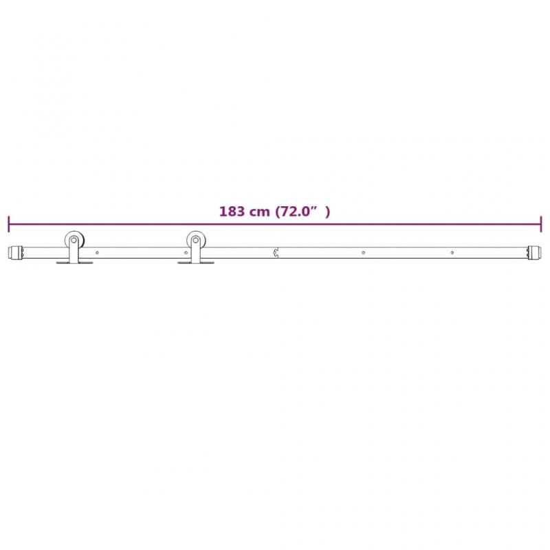 Skjutdrr med beslag 070x210 cm massiv furu vit , hemmetshjarta.se