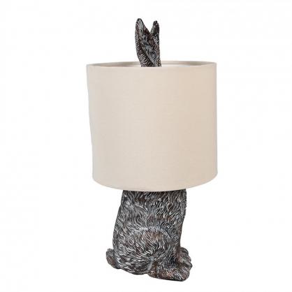 Bordslampa Kanin  20x43 cm Brun beige , hemmetshjarta.se