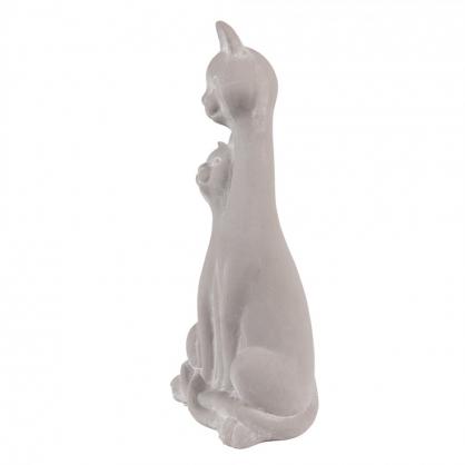 Dekoration Figur Djur Katt 32 Cm Gr Beige Keramik , hemmetshjarta.se