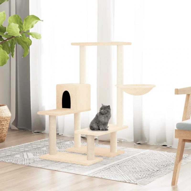 Kattmbel Kattrd med klspelare sisal grddvit 94,5 cm , hemmetshjarta.se