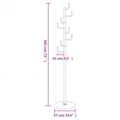 Kldhngare vit 183 cm pulverlackerat jrn , hemmetshjarta.se