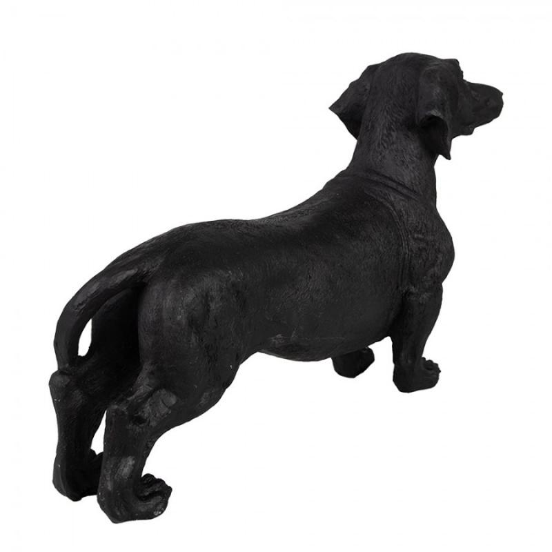 Dekoration Figur Djur Hund 37x11x23 Cm Svart polyresin , hemmetshjarta.se