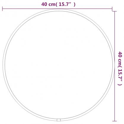 Vggspegel svart  40 cm rund , hemmetshjarta.se