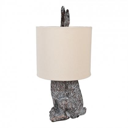 Bordslampa Kanin  20x43 cm Brun beige , hemmetshjarta.se