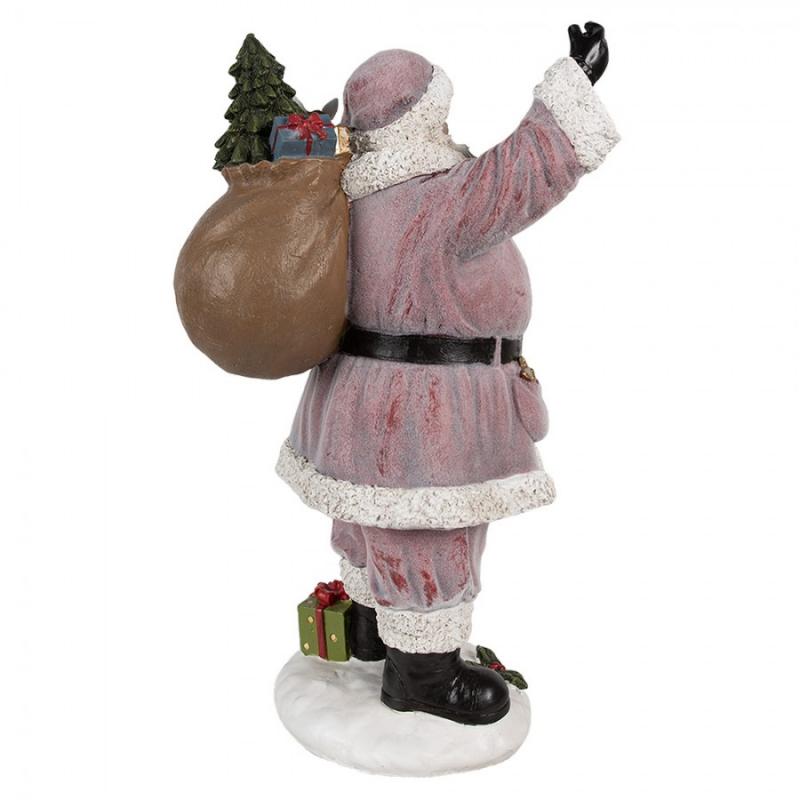 Juldekoration Inomhus XL Tomte 43 cm Rosa Polyresin , hemmetshjarta.se