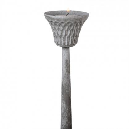 Ljusstake Ljushllare Metall 50 cm Gr/Silver , hemmetshjarta.se